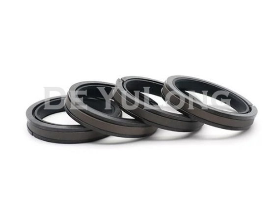 Compact Hydraulic Cylinder Piston Seals , Heat Resistance Excavator Seals